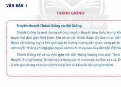 Học Ngữ Văn Lớp 6 Bài Thánh Gióng Pdf Giáo Án